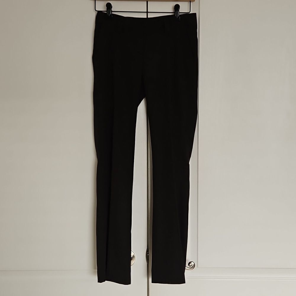 Seductions Ladies Pinstripes Wide Leg Pants XS Brown